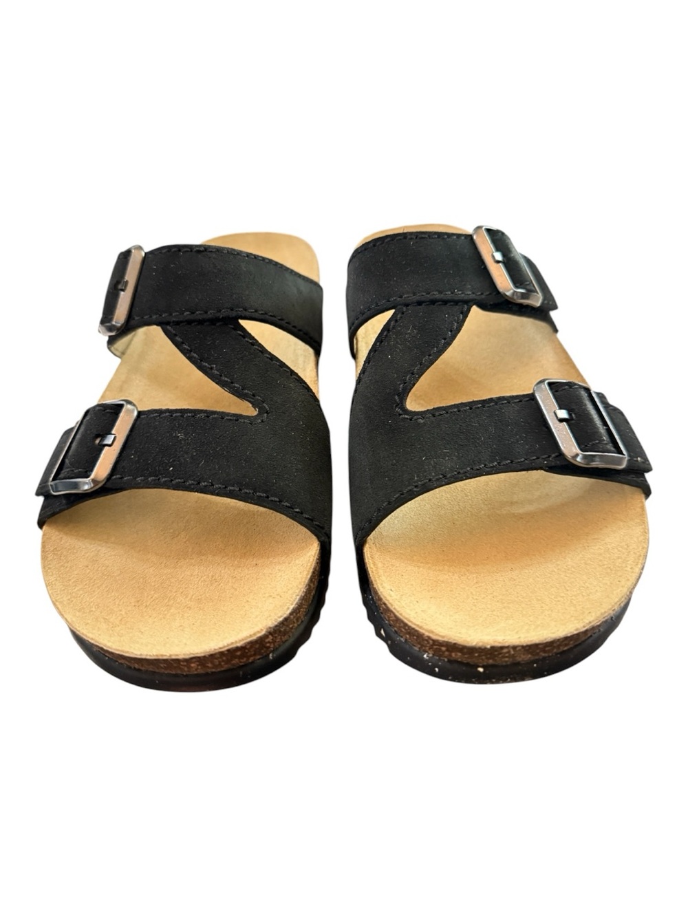 Dansko Dayna Black Suede Slide Sandals Women’s EU 38 US 7 NIB